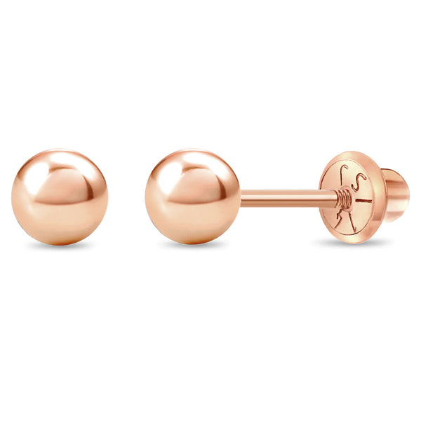 14K Rose Gold Children's Jewelry Hypoallergenic