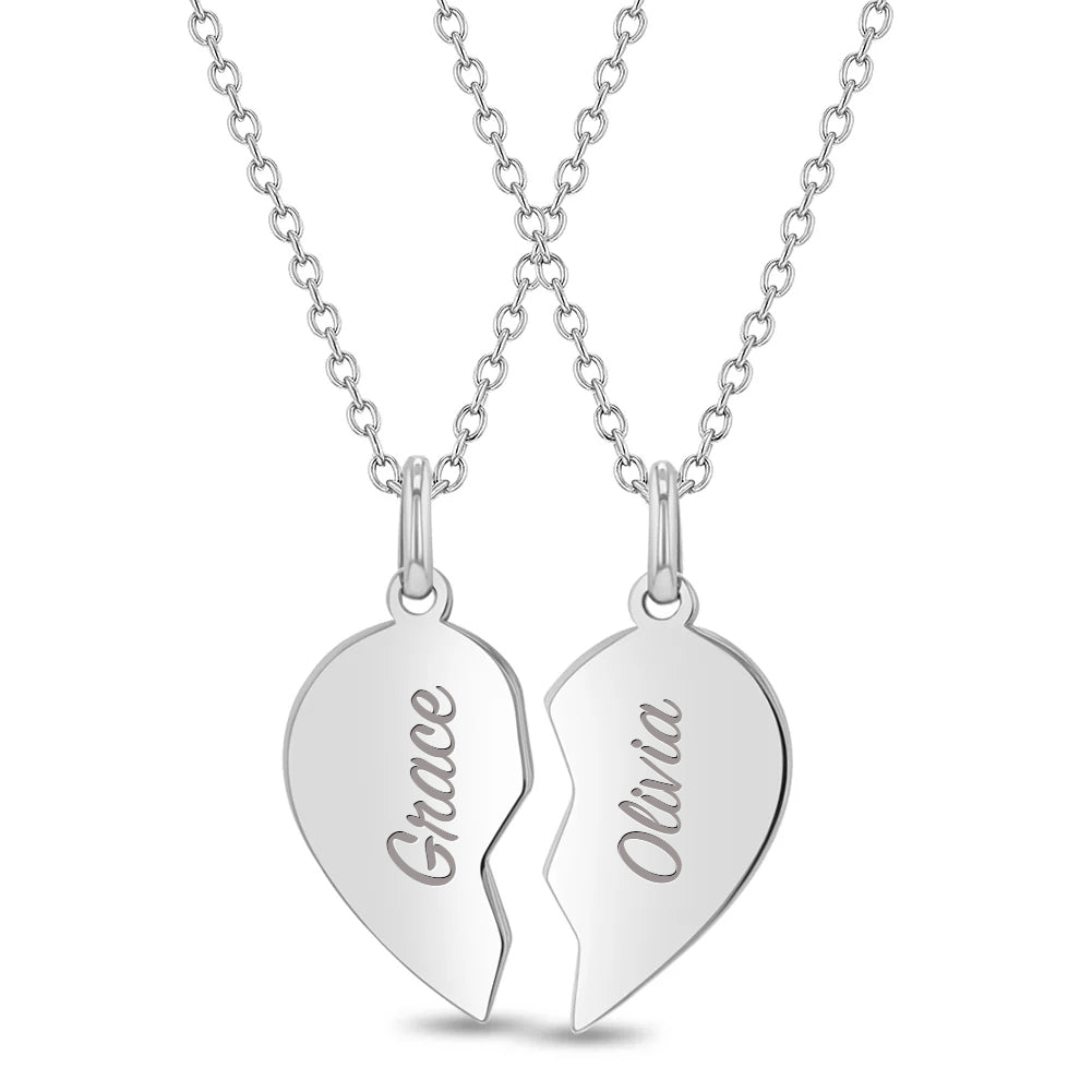 A Piece of Me Engravable Kids / Girls Pendant/Necklace - Sterling Silver