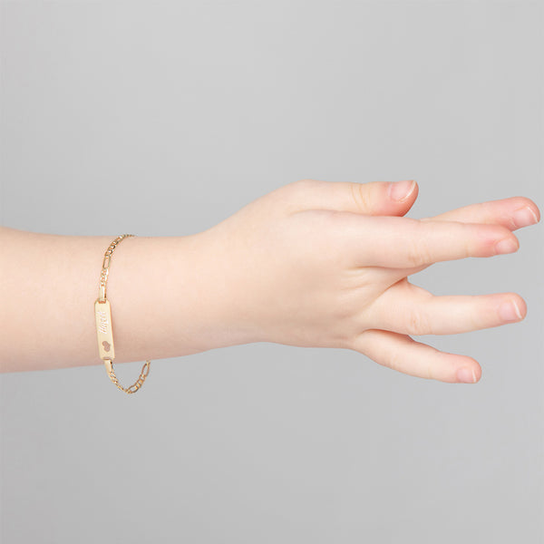 Cute 18K Gold Baby Bracelet with charm