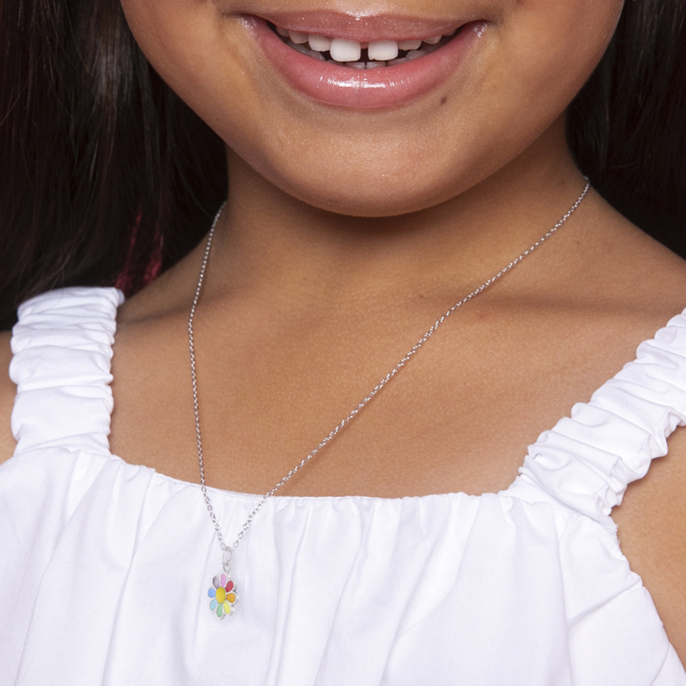 Flower Necklace Little Girls Jewelry, 6 Flower Charms - Cute Necklace For  Girls, Jewelry For Little Girls Flower Girl Necklace & Daisy Necklaces For  Little Girls