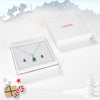 Festive Christmas Tree Kids / Children's / Girls Jewelry Set - Sterling Silver
