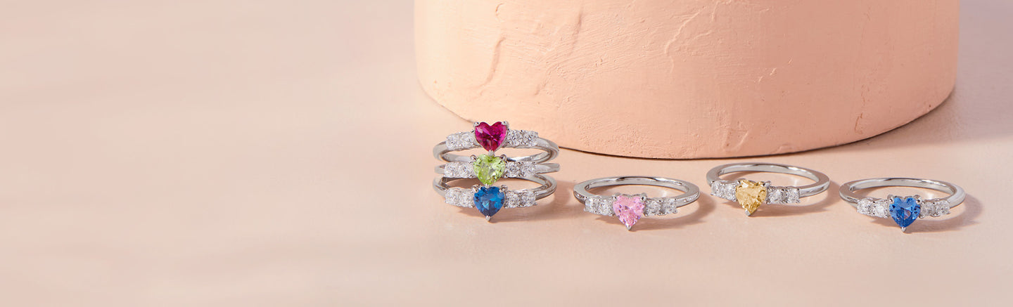 Hypoallergenic Sized Rings for Kids - Sterling Silver Girls Rings