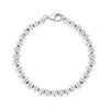 4.5-5.5" Round Bead CZ Baby / Toddler / Kids Bracelet - Sterling Silver