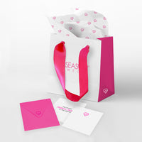 Deluxe Gift Set: Bag, Heart Tissue, & Personalized Card