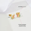 Miss Unicorn Kids / Children's / Girls Earrings Enamel - 14k Gold over Sterling Silver