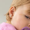 Opal Button 4mm Baby / Toddler / Kids Earrings Screw Back - 14k Gold over Sterling Silver