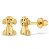 Puppy Dog Pal Kids / Children's / Girls Earrings Screw Back - 14k Gold over Sterling Silver