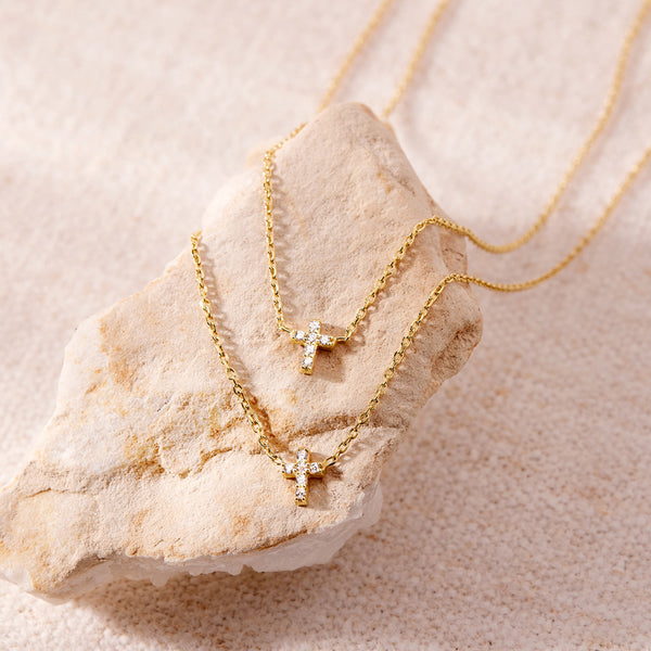 CZ Cross Women's Necklace