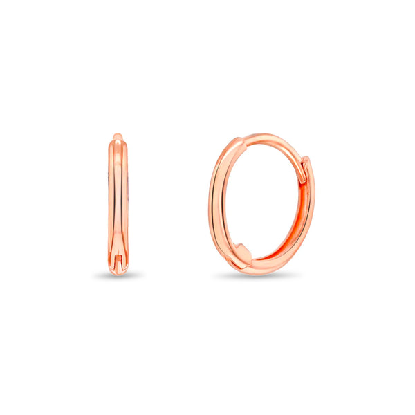 14k Mini Hoop Women's Earrings