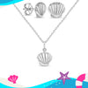 Lustrous Seashell Children's / Girls Jewelry Set - Sterling Silver