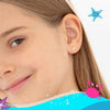 Whale Tail Kids / Children's Earrings Screw Back - Sterling Silver