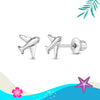 Tiny Traveler Kids / Children's Earrings Screw Back - Sterling Silver