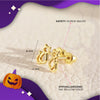 14k Yellow Gold Ghastly Kitten Earrings