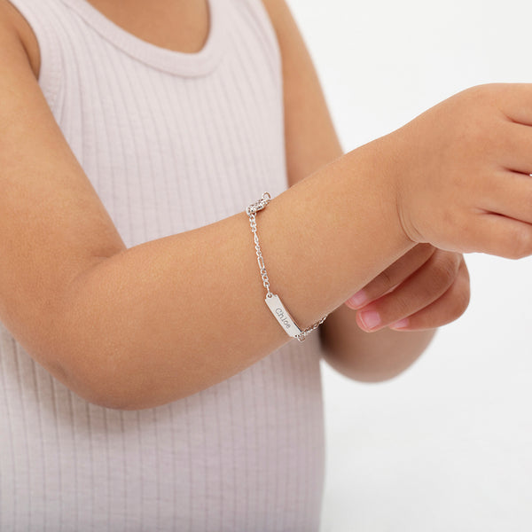 Teddy Bear Tag ID Baby Bracelet