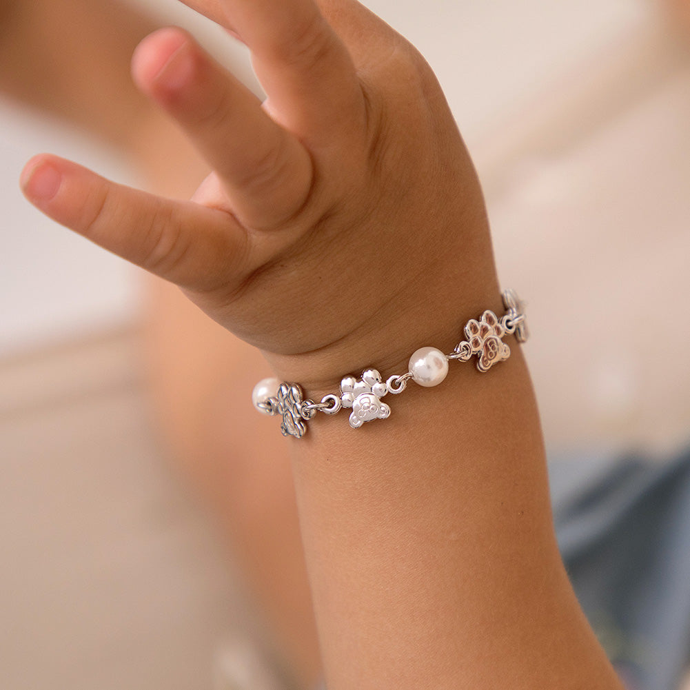 92.5 Silver Cuff Bracelet For Girls - Silver Palace