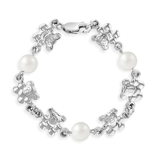 Bear & Pearl Baby Bracelet