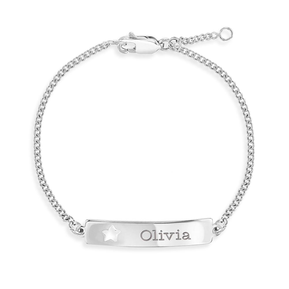 Design Your Own Baby/Children's Classic Charm Bracelet for Girls (INCLUDES  Initial Charm) - Sterling Silver