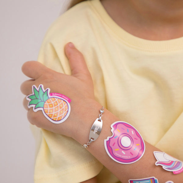 Heart & Chain Toddlers ID Bracelet