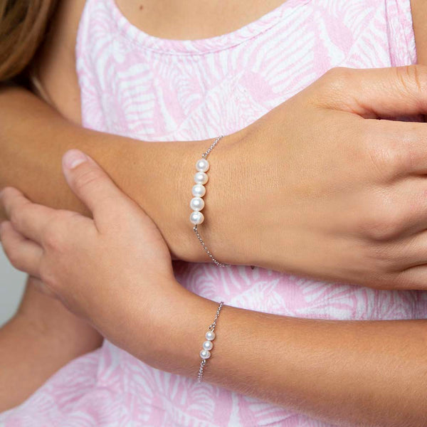 Freshwater Pearl & Link Toddler Bracelet