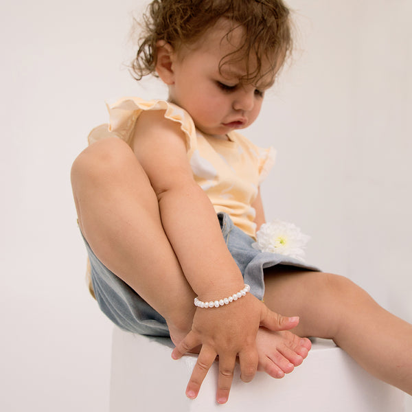 Small Freshwater Cultured Pearl Toddler Bracelet