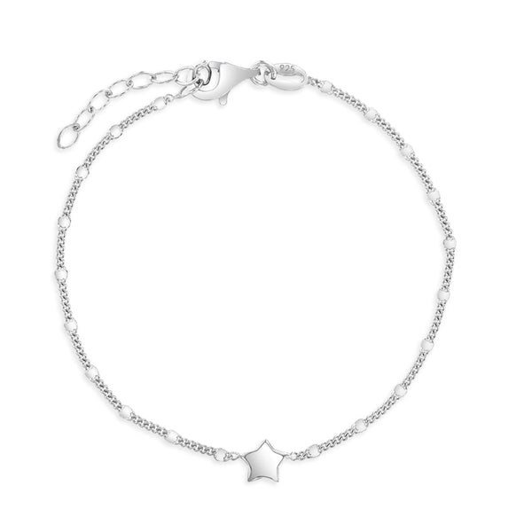 Puffed Linked Stars Link Girls Bracelet