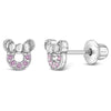 Petite Mouse Baby / Toddler / Kids Earrings Screw Back - Sterling Silver