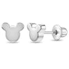 Teenie Mouse Baby / Toddler / Kids Earrings Screw Back - Sterling Silver