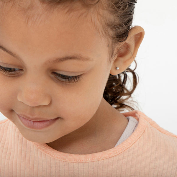 Classic Polished Ball Kids Earrings