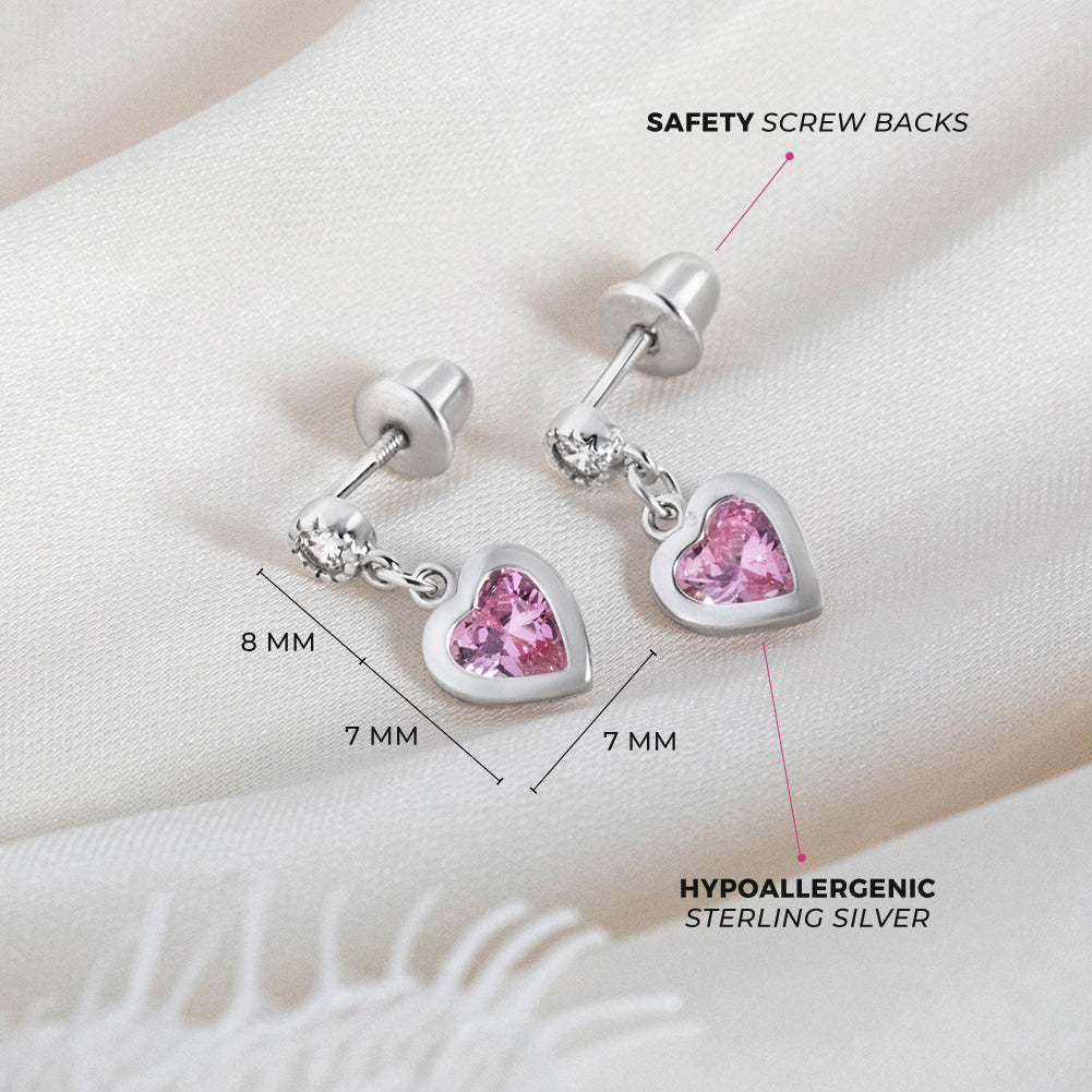 Locked Heart Kids / Children's / Girls Jewelry Set - Sterling Silver at in Season Jewelry