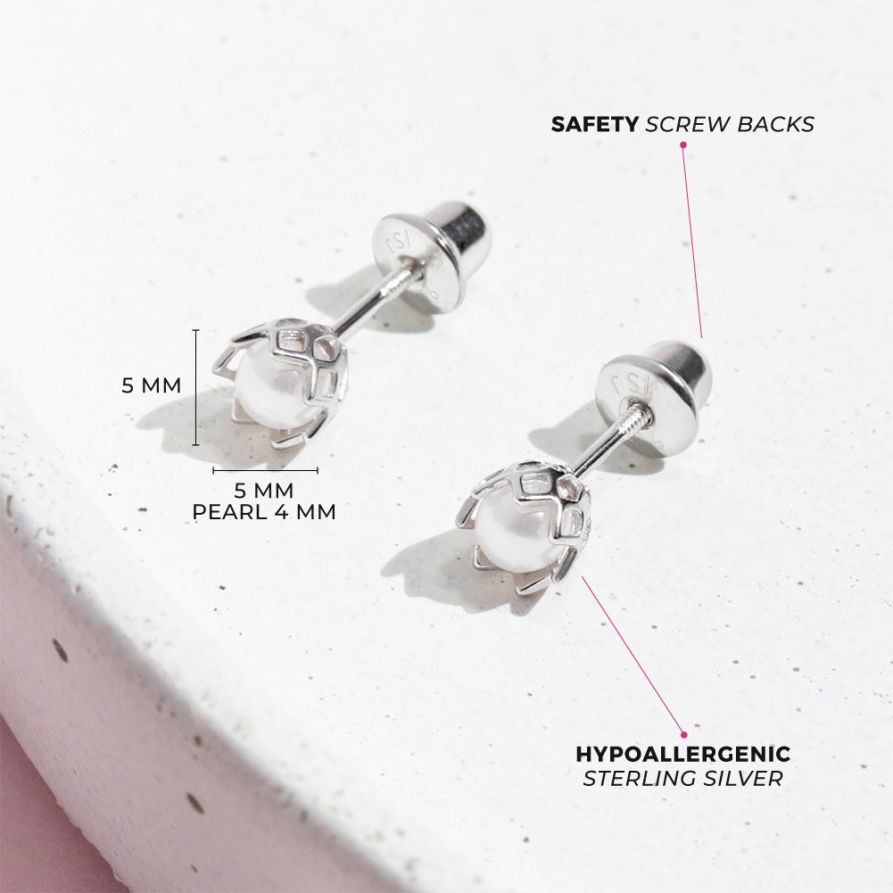 Sterling Silver Round Ball Studs Earings 5mm – Speirs Jewellers