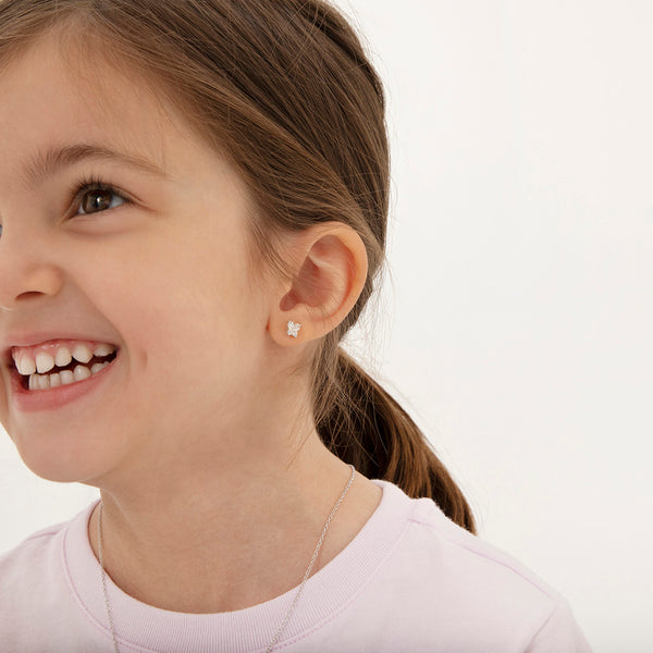 Teenie Tiny Butterfly Toddler Earrings