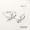 Star & Moon Dangle 9mm Teen Earrings Hoop/Huggie Celestial Safety Latch - Sterling Silver