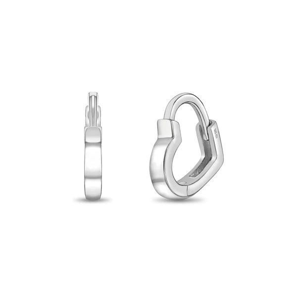 Heart Shaped Kids Hoop Earrings