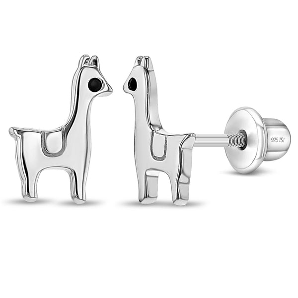 Prancing Llama Little Girl Earrings