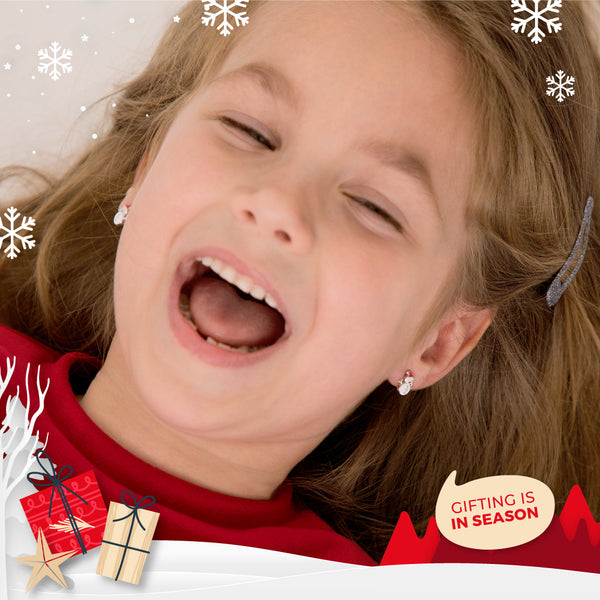 Christmas Snowman Children's Earrings