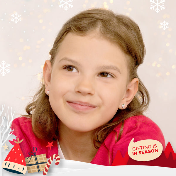 Jolly Christmas Santa Kids Earrings