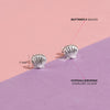 Lustrous Seashell Kids / Children's / Girls Earrings - Sterling Silver