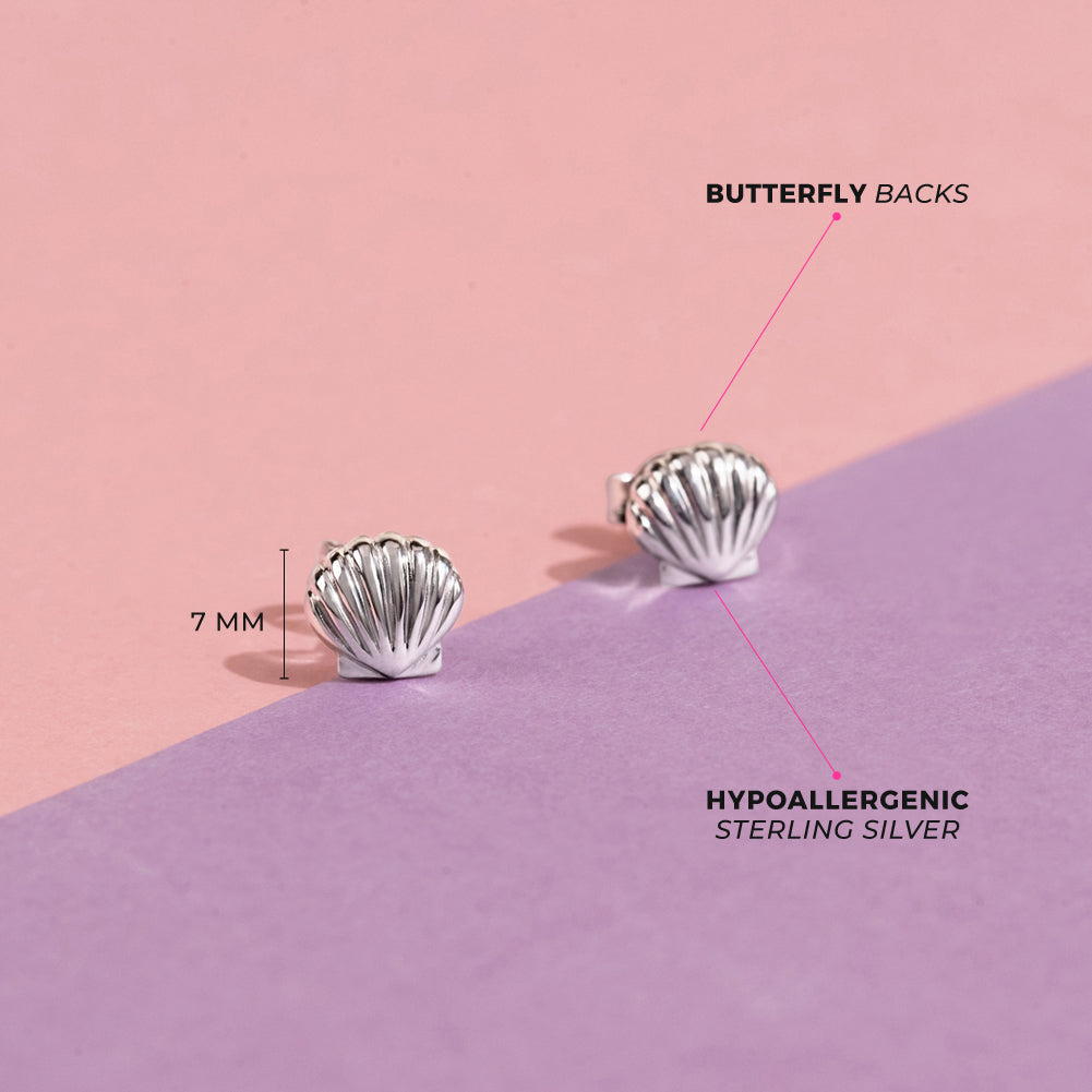 Lustrous Seashell Kids / Children's / Girls Jewelry Set - Sterling Silver