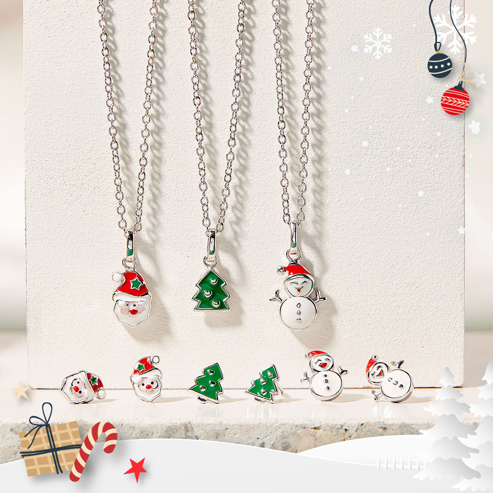 NEWEI Cute Christmas House Earrings - Crystal Ball Dangle Earrings, Fun Holiday Jewelry Gift For Girls & Women