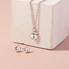 Locked Heart Kids / Children's / Girls Pendant/Necklace - Sterling Silver