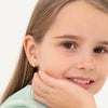 Tiny Teardrop Kids / Children's / Girls Earrings Screw Back - Gold Plated Sterling Silver