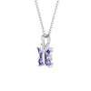 CZ Butterfly Kids / Children's / Girls Pendant/Necklace - Sterling Silver