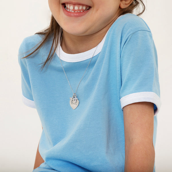 Guardian Angel & Cross Heart Necklace