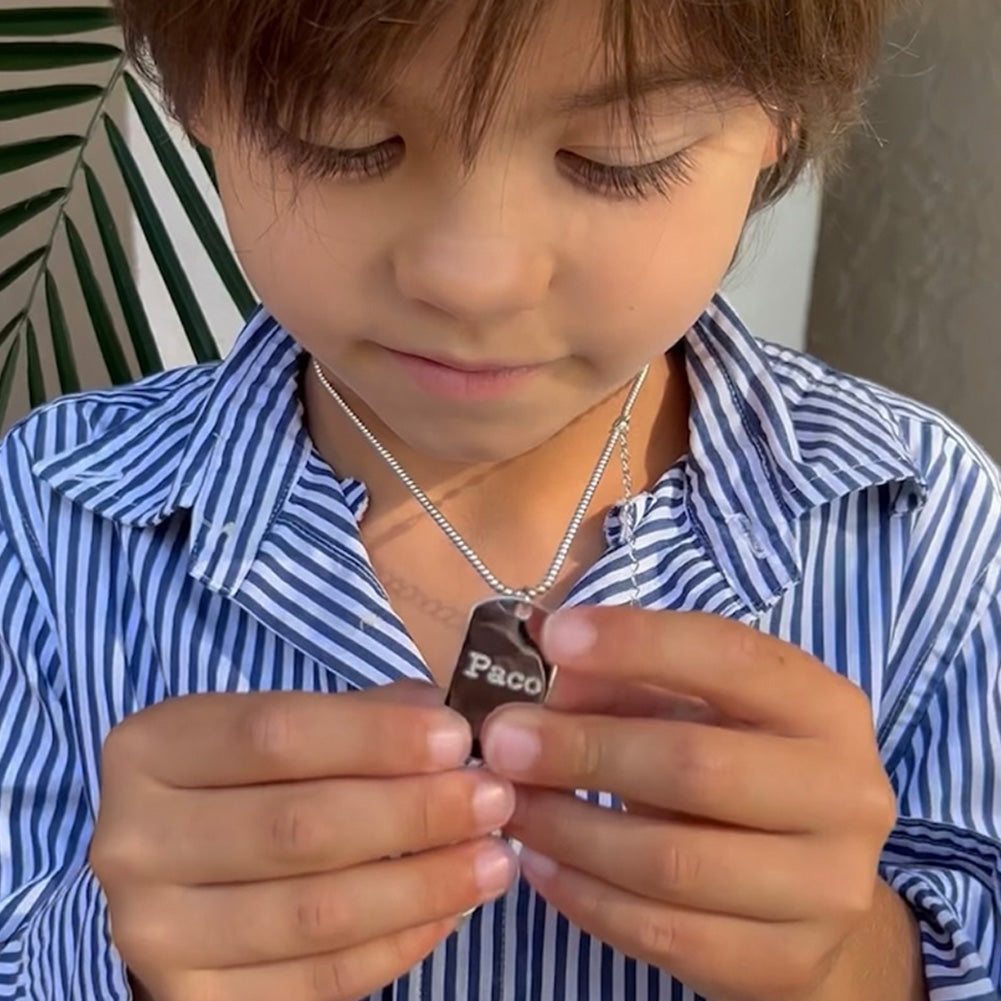Boy's Dog Tag Kids Children's Girls Pendant/Necklace Engravable