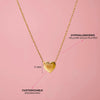 Tiny Monogram Heart Toddler / Kids / Girls Pendant/Necklace Engravable - Gold Plated Sterling Silver