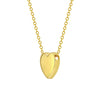 Tiny Monogram Heart Toddler / Kids / Girls Pendant/Necklace Engravable - Gold Plated Sterling Silver