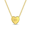 Tiny Monogram Heart Toddler / Kids / Girls Pendant/Necklace Engravable - Gold Plated Sterling Silver