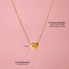 Tiny Monogram Heart Toddler / Kids / Girls Pendant/Necklace Engravable - 14k Gold Over Sterling Silver