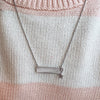 Rectangular Nameplate Kids / Teen Pendant/Necklace - Sterling Silver