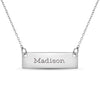 Rectangular Nameplate Kids / Teen Pendant/Necklace - Sterling Silver